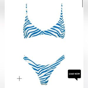 Blue zebra splash Triangl bikini MAIA
